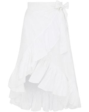 Lisa The Label Le Jardin Tiger Lily Wrap Skirt - White