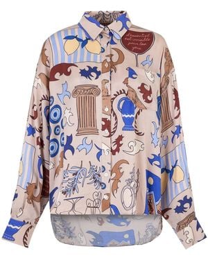 Iodes Athens Oversized Shirt - Blue