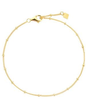 Nazzar Dainty Beaded Vermeil Bracelet - Metallic