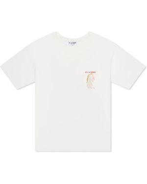DU & BERRY Fire-Child Vase Oversize Cotton T-Shirt - White