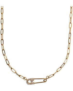 IN CAUDA VENENUM Pin Necklace - Brown