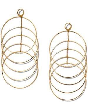 Jaredjamin Echo Dangle Loop Drop Earrings - Metallic