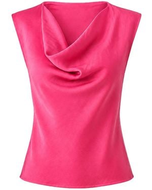 SACHA DRAKE Luxe Cowl Bias Top - Pink