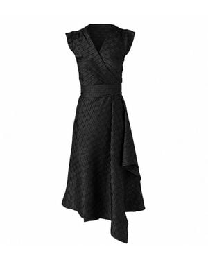 SACHA DRAKE Crown Wrap Dress - Black