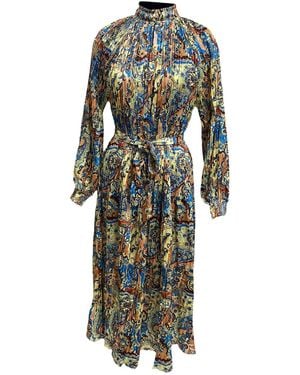Zasta Studio Summer Print Edition Dress Two - Green