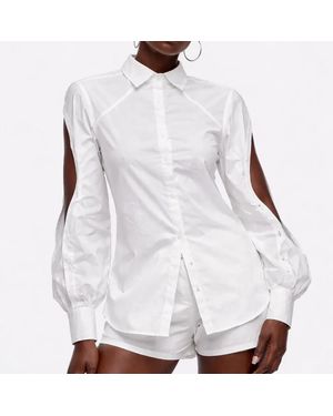 Chuks Collins Anne Detachable Back Shirt - White