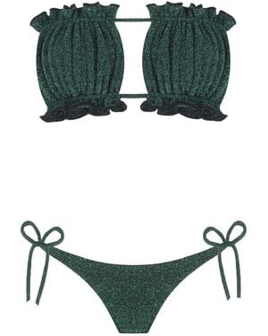 Nur Karaata Sun Sparkle Bikini Set - Green
