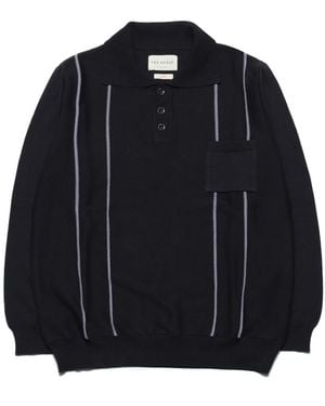 Peraluna Alfaro Polo-Neck Pure Organic Cotton Knit Sweater - Black