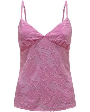 Why Mary Cami Top With Straps - Purple