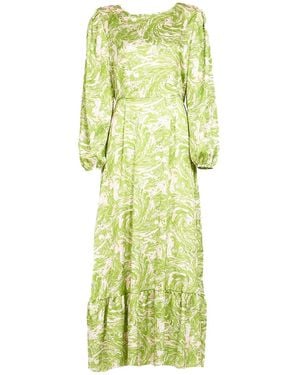 SOHUMAN Row Sustainable Midi Dress - Yellow