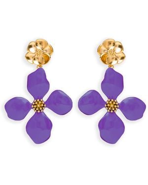 Lavani Jewels Cassia Earrings - Purple