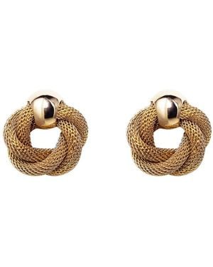 Crystalline Jewellery Marine Knot Earrings - Metallic