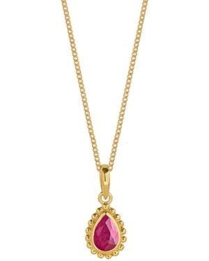 Charlotte's Web Jewellery July Birthstone Necklace - Metallic
