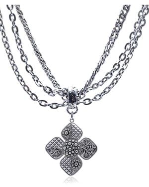 Bayemeyc Giardino Multi Chain Necklace - Metallic