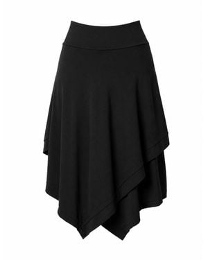 Yogi8Apparel Asymmetrical Extravagant Skirt - Black