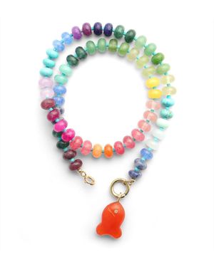 Hye Jane Jewelry Goldfish Necklace - Orange