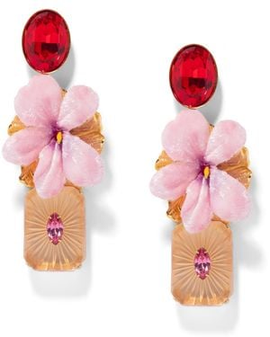 The Pink Reef Ruby Earring - Pink
