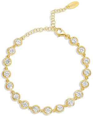 SHYMI Round Victorian Style Tennis Bracelet - Metallic