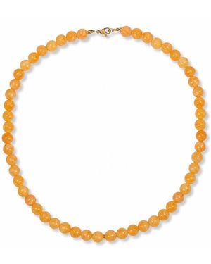A Weathered Penny Sari Necklace - Metallic