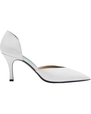 Florrie London Salon D'Orsay Leather Pump - White