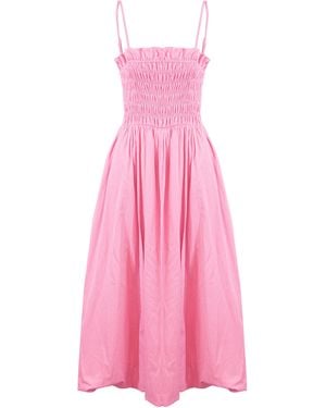 Amy Lynn Polly Stripe Puffball Dress - Pink