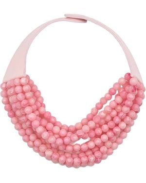 Fairchild Baldwin Medium Bella Matte Carnation Necklace - Pink