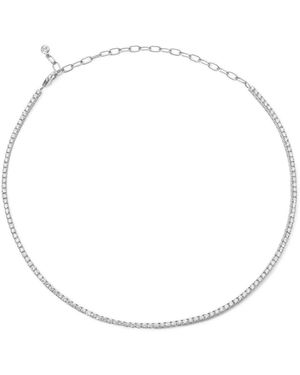 BY EDA DOGAN Dainty Tennis Choker - Metallic