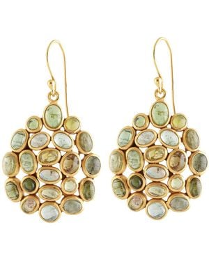 Opium Jewels Cloudburst Jali Earrings - Metallic