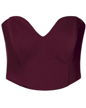 AGGI by HALEWSKI Lara Burgundy Wine Corset - Red