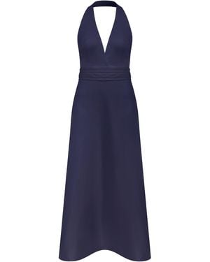 NAZLI CEREN Lauryn Midi Dress - Blue