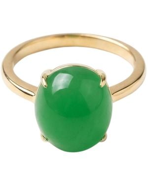 seree Dew Jade Stone Ring - Blue