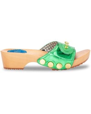 Nique Forde Parakeet Lucille Sandals - Green