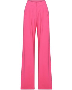 NAZLI CEREN Tina Wide-leg Trousers In Bubble Gum Pink