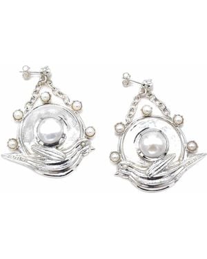 ADIBA Robin Pearls Earrings - Metallic