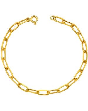 LINYA JEWELLERY Paperclip Chain Bracelet - Metallic