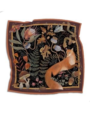 Silk&Soul Dark Fox Scarf - Black