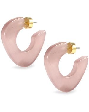 Hye Jane Jewelry Lina Blush Catseye Hoops - Pink