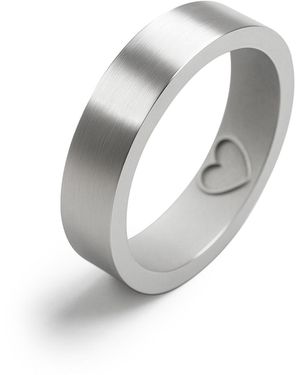 Inner Message Ring Heart - Metallic