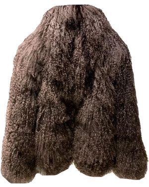 Madeleine Simon Studio Dark Chocolate La Crema Coat - Brown