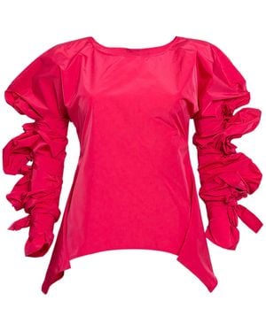 Bianca Popp Ribbon Wrapped Blouse - Pink