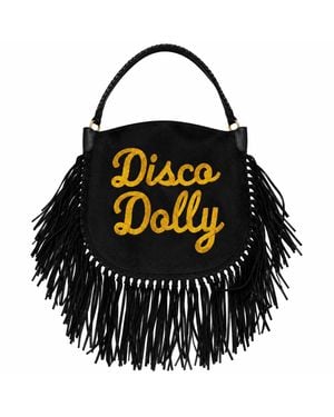 Lilly Loves Disco Dolly Suede Tassel Bag - Black
