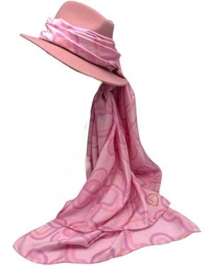 Julia Clancey Fondant Fifi Scarf Fedora Set - Pink