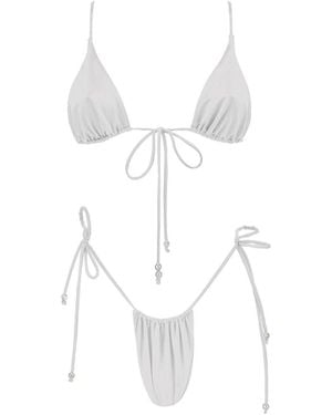 Seanay Bikini With Tahitian Pearls - White