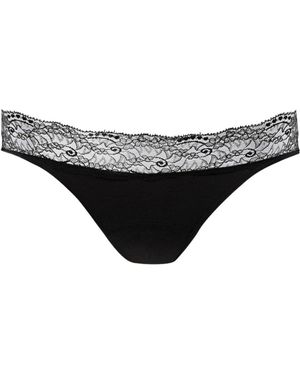 Zd - Zero Defects Venus Mini Lace Brief – Sensuality With Soy Fibre - Black