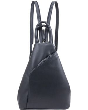 Lloyd Baker Zue Leather Backpack - Blue