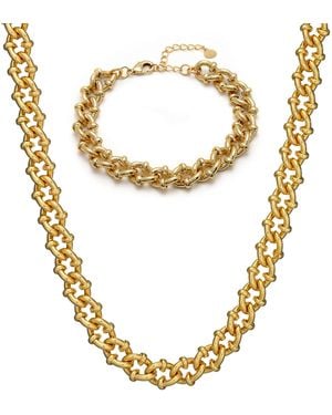 Crystals and Co Twisted Link Set - Metallic