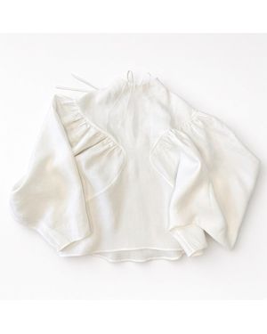 Yulia Efros “Royal Ruffles Blouse” - White