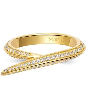 Meulien Pointed Curve Ring - Metallic