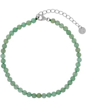 Gold Trip Aventurine Beaded Bracelet - Green