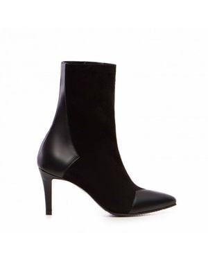 The 5Th Element Noire Stretch Leather Slim Boots - Black